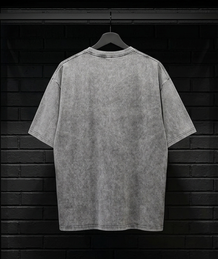 T-shirt Vintage en Coton gris