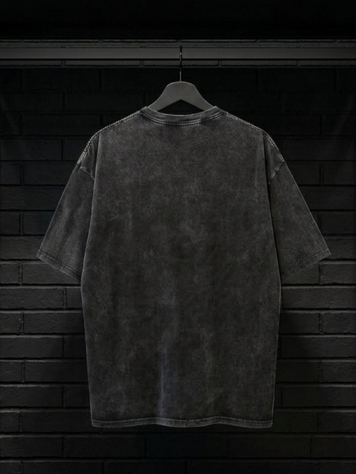 T-shirt Vintage en Coton noir