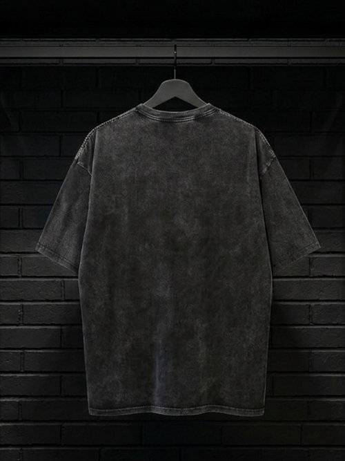 T-shirt Vintage en Coton noir